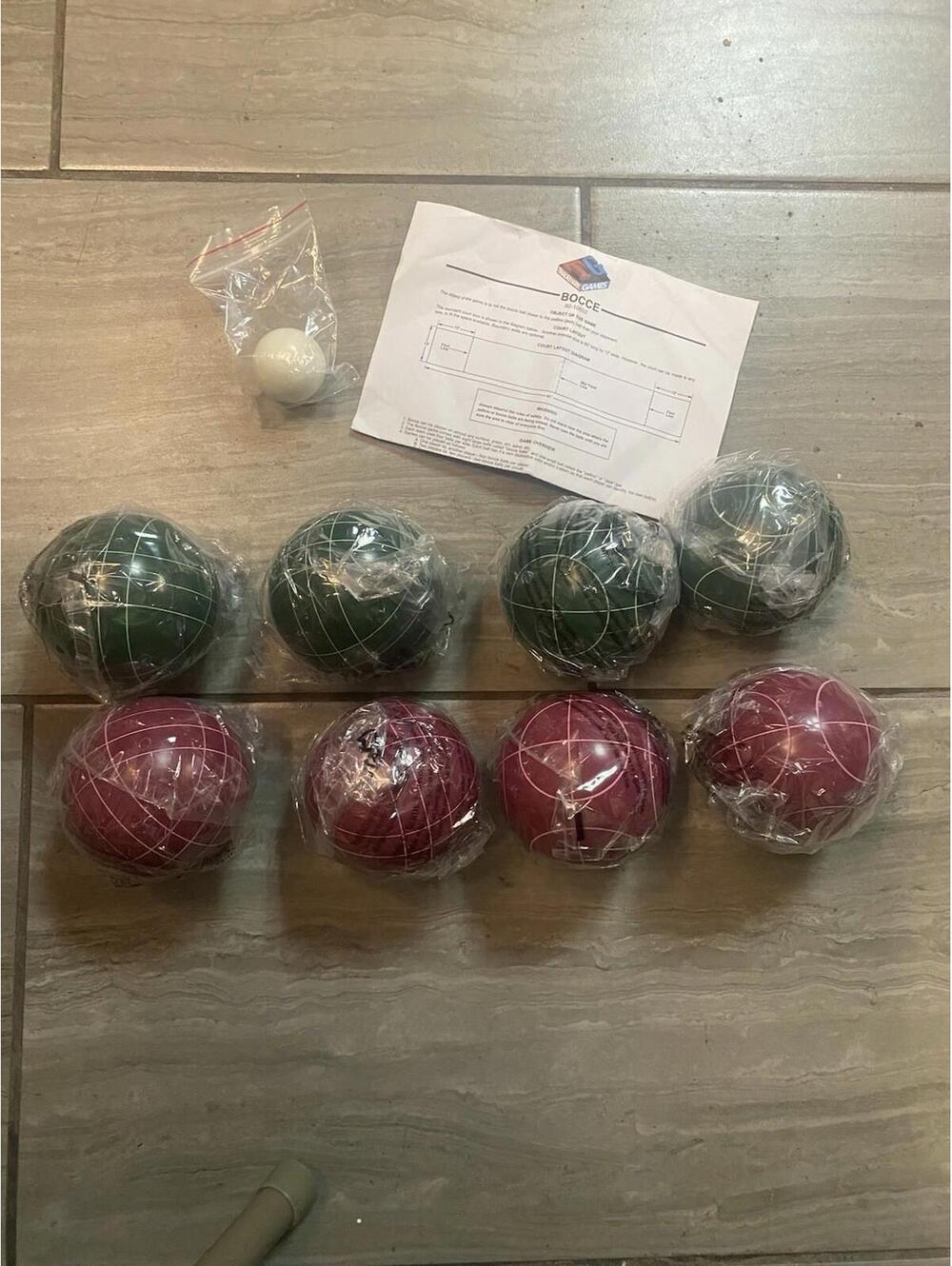 Bocce Ball Set Regulation Size - Lawn Game for Backyard